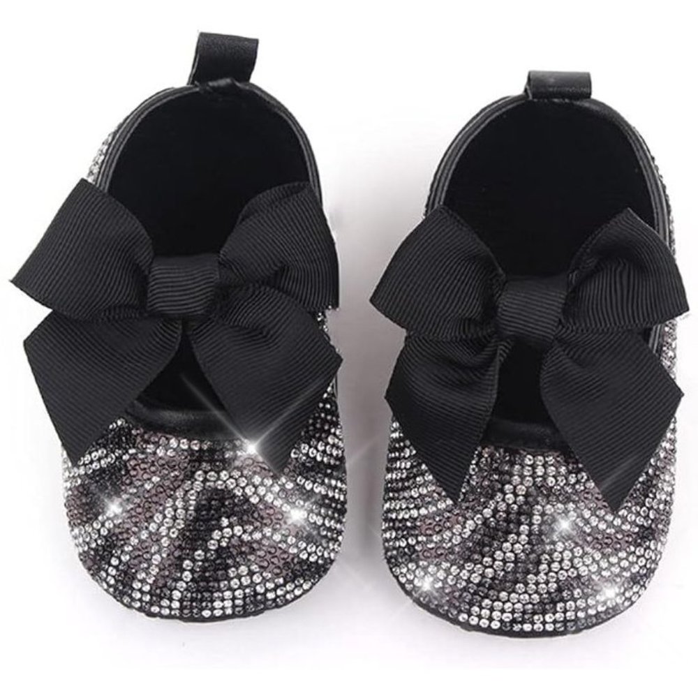 NWT Cute Sparkling Bling Swarovski Rhinestone Baby Girl Princess Shoes +…